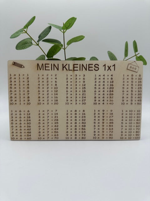 1x1 Lerntafel